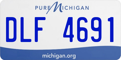 MI license plate DLF4691