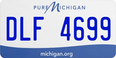 MI license plate DLF4699