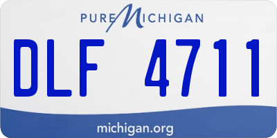 MI license plate DLF4711