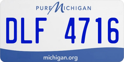 MI license plate DLF4716