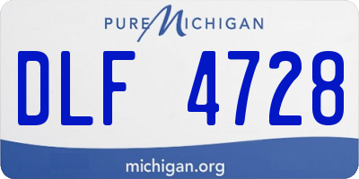 MI license plate DLF4728