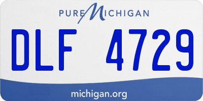 MI license plate DLF4729