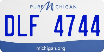 MI license plate DLF4744