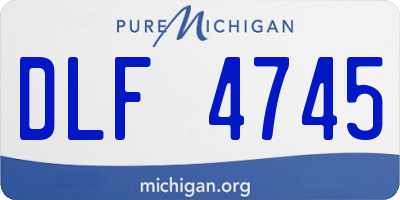 MI license plate DLF4745