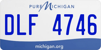 MI license plate DLF4746