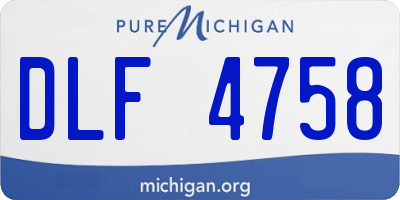 MI license plate DLF4758