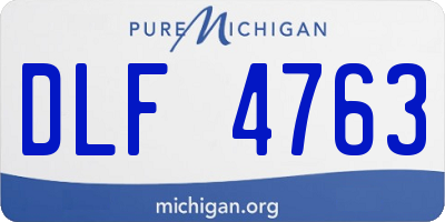 MI license plate DLF4763