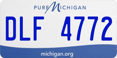 MI license plate DLF4772