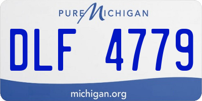 MI license plate DLF4779