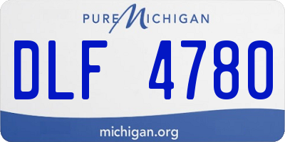 MI license plate DLF4780