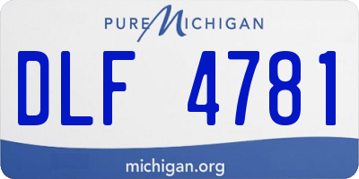 MI license plate DLF4781