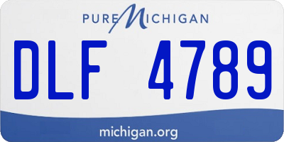 MI license plate DLF4789