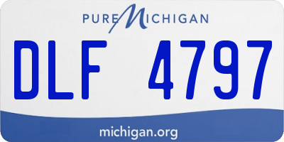 MI license plate DLF4797