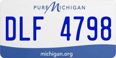 MI license plate DLF4798