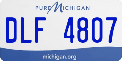 MI license plate DLF4807