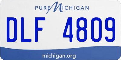 MI license plate DLF4809