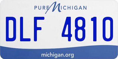 MI license plate DLF4810