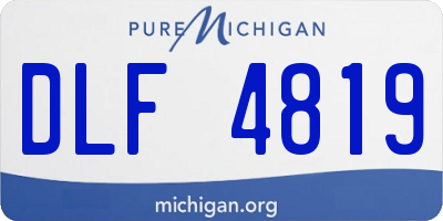 MI license plate DLF4819