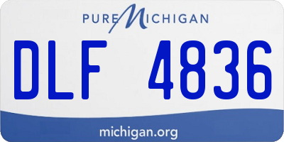 MI license plate DLF4836
