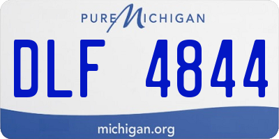 MI license plate DLF4844