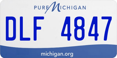 MI license plate DLF4847