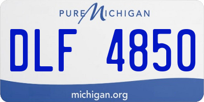 MI license plate DLF4850