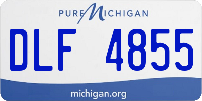 MI license plate DLF4855