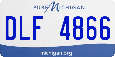 MI license plate DLF4866