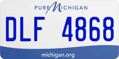 MI license plate DLF4868