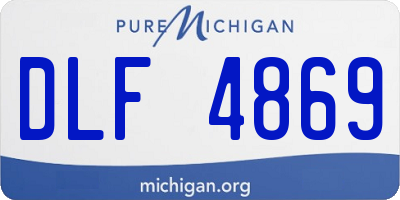 MI license plate DLF4869