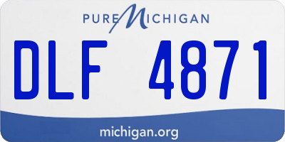 MI license plate DLF4871