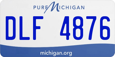 MI license plate DLF4876