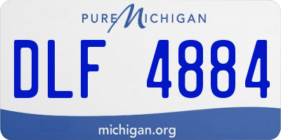 MI license plate DLF4884
