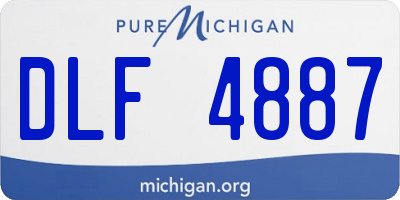 MI license plate DLF4887