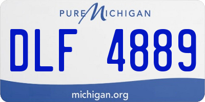 MI license plate DLF4889