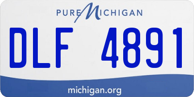 MI license plate DLF4891