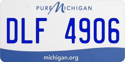 MI license plate DLF4906