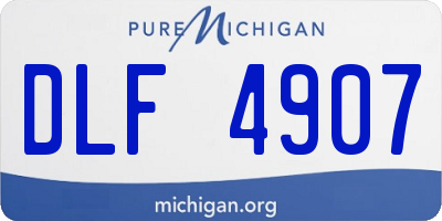 MI license plate DLF4907