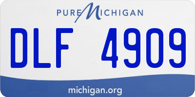 MI license plate DLF4909