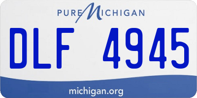 MI license plate DLF4945