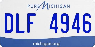 MI license plate DLF4946