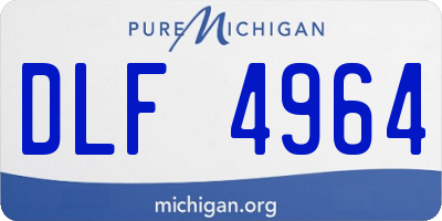 MI license plate DLF4964