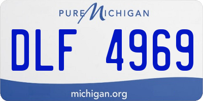 MI license plate DLF4969