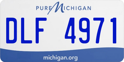 MI license plate DLF4971