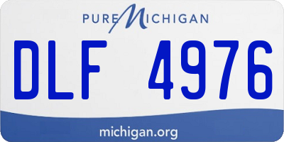MI license plate DLF4976