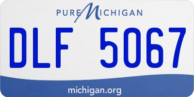 MI license plate DLF5067