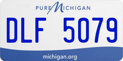 MI license plate DLF5079