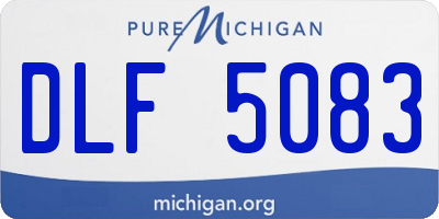 MI license plate DLF5083