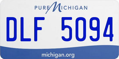 MI license plate DLF5094