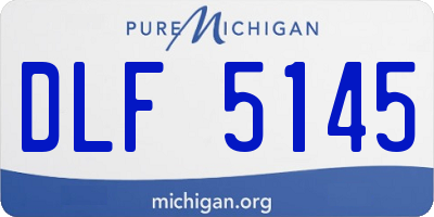 MI license plate DLF5145